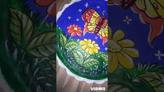 Plate Art 🖌️ 2024artdrawingyoutubeshortscreative Freedomsubscribe [upl. by Sunil]