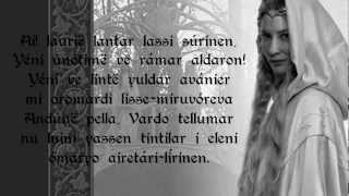 Namárië Galadriels Lament  Lyrics [upl. by Armallas]