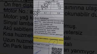 ufacık şeyler için araçlar muayeneden kalıyor‼️GÜNAH [upl. by Annaxor]