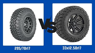 Tire Size 29570r17 vs 33x1250r17 [upl. by Ethan126]