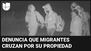 Aumenta el cruce de migrantes por la frontera con Canadá cámaras de seguridad captan los recorridos [upl. by Pega790]