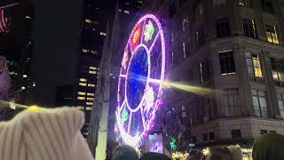 Saks 5th Av light show December 2023 [upl. by Leeth]