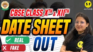 Date Sheet Out Real or Fake Class 10th amp Class 12th CBSE Board Exams 202324 [upl. by Gavrielle]