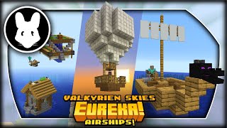 Eureka Airships Valkyrien Skies  BitByBit Minecraft mod 116  Interactable Airships [upl. by Esinrahc]