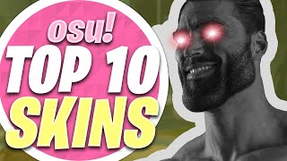 osu Top 10 NonAnime Skins Compilation [upl. by Maidy]