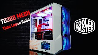 Custom Loop Cooler Master TD300 Mesh mATX Case Time Lapse Build [upl. by Kentiggerma988]