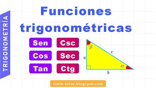 Definición funciones trigonométricas [upl. by Nylrak]