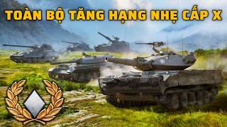 Toàn bộ tăng hạng nhẹ cấp X trong World of Tanks [upl. by Healey]