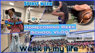 HOMECOMING WEEK SCHOOL VLOG spirit week hoco dance peprally preparations amp more👀‼️Freshmen Yr [upl. by Kuth325]