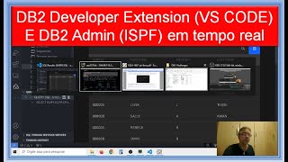 Usando o DB2 Developer Extension do VSCODE e o DB2 Administration do ISPF em tempo real [upl. by Ardnad717]