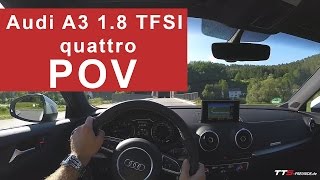 Audi A3 18 TFSI quattro  POV Test Drive [upl. by Rosenblast]