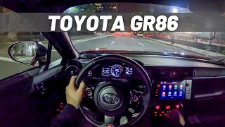 2023 Toyota GR86  POV Night Drive [upl. by Nakashima]