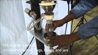 PerFil Industries Demo MFMicro Filler auger filler [upl. by Nwahc395]