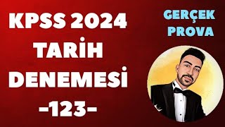 KPSS 2024 TARİH DENEME GERÇEK PROVA 123 kpss2024 kpsstarih kpsstarihdenemesi ösym [upl. by Llenyt]