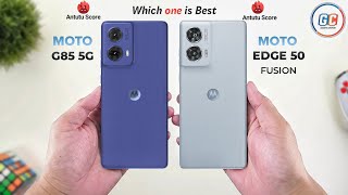 Motorola G85 Vs Motorola Edge 50 Fusion  Full Comparison ⚡ Which one is Best [upl. by Aissilem]