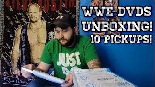 WWE DVD UNBOXING 10 PICKUPS [upl. by Stark]