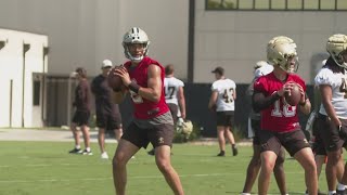 Kubiak begins work at Saints rookie minicamp [upl. by Eldreeda420]