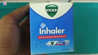 Vicks Inhaler  Helps Relieve Blocked Nose  Vicks Inhaler Uses Side effects benefits dosage Fayde [upl. by Siegler]