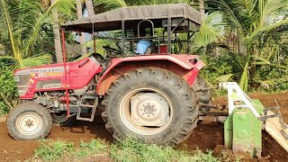 Mahindra 605 di goes to rotavator cultivater performance on solam land  mohantractorslife [upl. by Schiff]