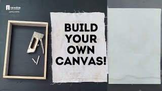 How to prepare your canvas for painting  DIY [upl. by Ayardna]