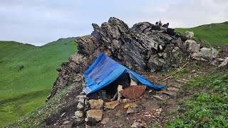 Organic Nepali Mountain Village Life  Rainy Day In Monsoon🌧 The Best Life In Rural Nepal [upl. by Joye]