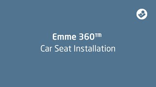 How to Install the Emme 360 Rotating AllinOne Car Seat  MaxiCosi [upl. by Baxie]