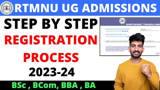 RTMNU UG Admission Registration Process 2023  Registration Process For UG Admission Rtmnu 2023 [upl. by Anitsirhk]