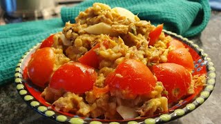 HaferThunEiSalat Oat tuna and egg salad [upl. by Whetstone855]