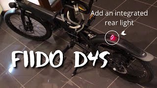 Fiido D4S  How to add a rear light [upl. by Frodine]