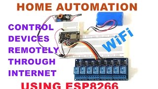 PART1 ESP8266  HOME AUTOMATION CONTROL DEVICES REMOTELY THROUGH INTERNET [upl. by Comstock91]