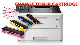 HOW TO CHANGE TONER CARTRIDGE FOR BROTHER HL L3270CDW [upl. by Neel698]