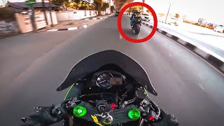 ZX636  MENGEJAR YAMAHA R1 motovlog Indonesia [upl. by Navi]