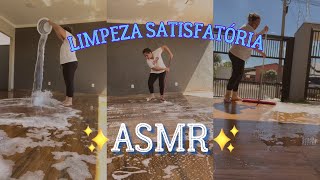 Limpeza Satisfatória Lavando a garagem  ASMR [upl. by Courtland]