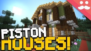 INSANE 1 Chunk PISTON HOUSES in Minecraft [upl. by Ettennan972]