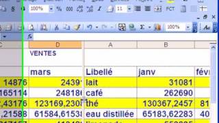 en un seul clic fractionner une feuille excel [upl. by Ratep]