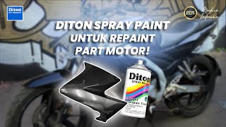 MOTOR KUSAM JADI SEPERTI BARU LAGI  DITON SPRAY PAINT [upl. by Ruosnam]