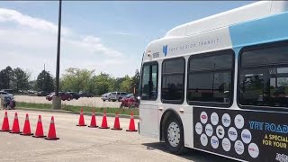 Bus drivers compete in transit bus roadeo [upl. by Rahr500]