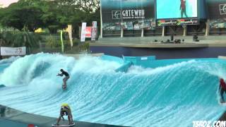 Wave House South Africa Pro Flowboarders Practice Double Barrel [upl. by Aurelius515]