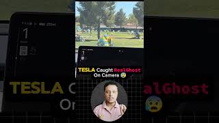 Tesla Caught Real Ghost On Camera 😰  shorts [upl. by Haiacim]