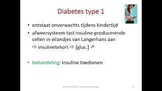 homeostase amp afweer  diabetes suikerziekte [upl. by Yspyg89]