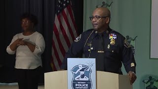 Detroit Police Chief James White details crime statistics from 2023 [upl. by Enitsirk501]