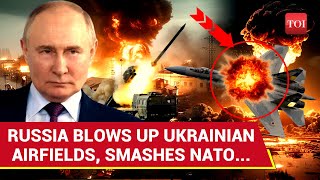 Russia Bombs Ukrainian Airfields Aircraft Equipment Up In Smoke  Wont Spare NATO [upl. by Nnayelsel206]