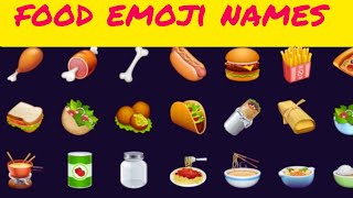 food emoji meaning  emoji meaning in english  whatsapp food names [upl. by Haynes943]