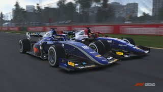 Super F2 2018  Corrida fantástica de recuperação GP Austrália  F1 2019 no PS5 com G29 [upl. by Ihsakat77]