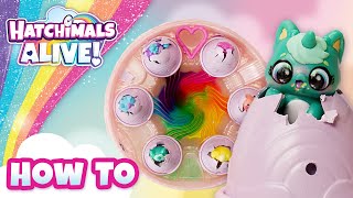 Hatchimals Rainbow Hatchery  The How To [upl. by Ykcul]