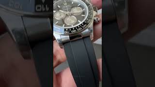 Rolex Daytona 126519 BlackSilver Dial Oysterflex Strap [upl. by Hennessy220]