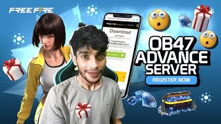 OB47 ADVANCE SERVER  REGISTER NOW 🇮🇳 Garena Free Fire [upl. by Tarazi]