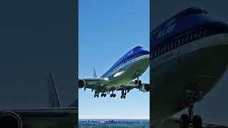 KLM 747 arriving at Schiphol Airport [upl. by Nettie]