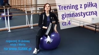 4Piłka gimnastyczna  trening na odchudzanie [upl. by Nairrad5]