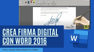 ✍COMO CREAR FIRMA DIGITAL EN WORD 2021✍ [upl. by Christis]